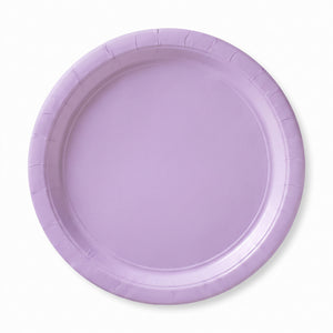 Lavender Round Paper Plates - 8.5" | 50 Count