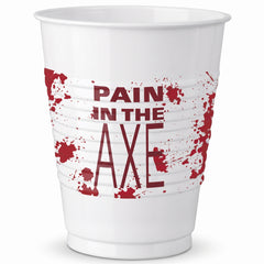 "Pain in the Axe" Halloween Party Cups - 16 oz