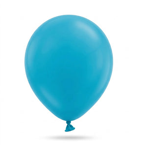 Caribbean Blue 9" Latex Balloons - Pack of 20