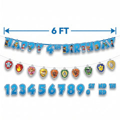 Personalized PAW Patrol Jumbo Birthday Banner