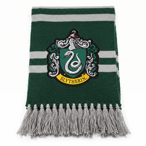 Harry Potter Slytherin Scarf - Green and White Striped Costume Accessory
