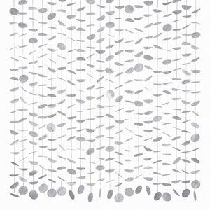 Silver Tissue Circle Backdrop Decoration