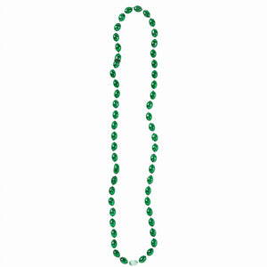 St. Patrick's Day Green Bead Necklaces - 60 Pack