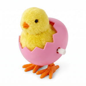 Pink Wind-Up Hatching Chick Easter Toy
