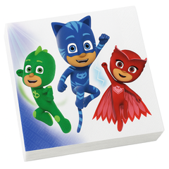 PJ Masks Party Lunch Napkins - 16 Pack