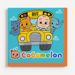 CoComelon Kids' Birthday Lunch Napkins - 16 Pack