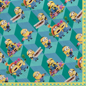 Despicable Me Minion Adventure Luncheon Napkins - 6.5 In. x 6.5 In. - 16 Pack