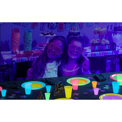 Unleashed - 7 In. Neon Assorted Color Plastic Plates - 60 Ct.