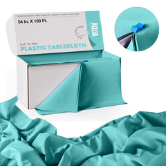 54 In. x 100 Ft. Cut To Size Table Roll | Aqua | Case of 6