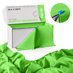 54 In. x 100 Ft. Cut To Size Table Roll | Lime Green | Case of 6
