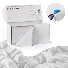 54 In. x 100 Ft. Cut To Size Table Roll | White | Case of 6