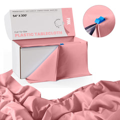 54 In. x 300 Ft. Cut To Size Table Roll | Pink | Case of 4