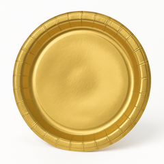 Elegant Gold 6.75" Round Paper Plates