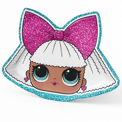 LOL Surprise! Prismatic Dessert Plates - 7" Shaped Party Plates, 8 Pack