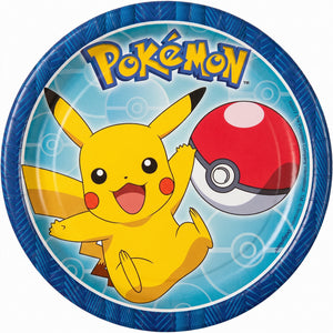 Pokemon Pikachu 7" Paper Dessert Plates - 8 Pack