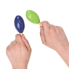 Mini Wooden Maracas - 12 Count
