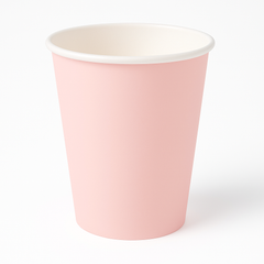 Pale Pink 9oz Paper Cups - Value Pack