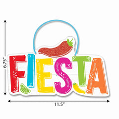 Colorful Hanging Fiesta Sign