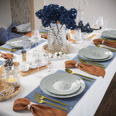 8" Blossom Circle Design Plastic Plates (10)