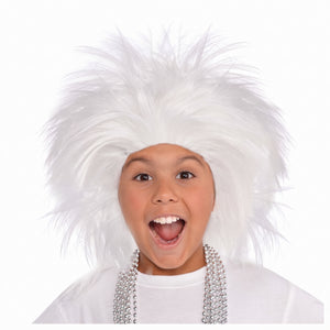 White Crazy Team Spirit Wig - One Size
