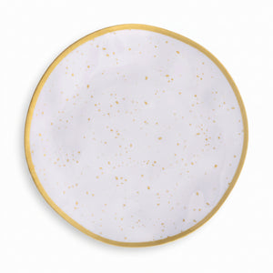 Elegant Gold-Trimmed Melamine Appetizer Plate - 6.25"