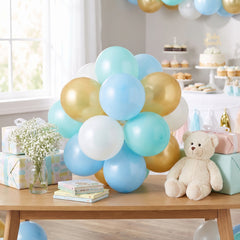 Pastel Blue Latex Balloon Sphere Chandelier Kit