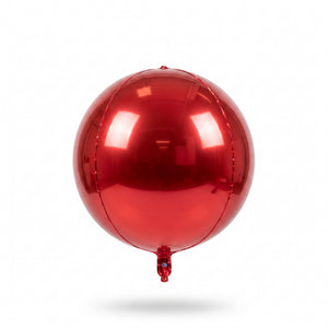 16" Metallic Red Orbz Foil Balloon