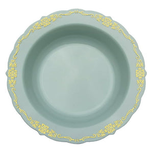 5 Oz. Robin Blue Victorian Design Bowls | 20 Count