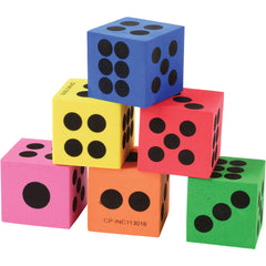 Foam Dice/ 1 1/2 Inch - 12 Count