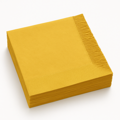 Gold Go Brightly Lunch Napkins - 32 Count
