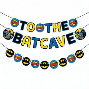 Batman "To the Batcave" Justice League Party Banner Kit