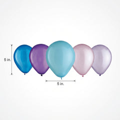 Cosmic Pearl Assorted Latex Balloons, 5-Inch, 25-Pack