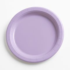 Lavender 8.5" Round Paper Lunch Plates