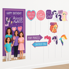 My Little Pony Birthday Scene Setter Kit with Photo Props