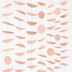 Rose Gold Circle String Backdrop Decoration
