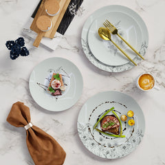 10"" Blossom Circle Design Plastic Plates (10)