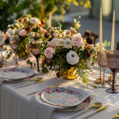 Earthtrends Meadow Design Paper Plates Combo Set 16/16