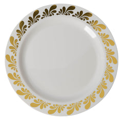 7.5 In. Gold Splash Design Plates | 10 Count