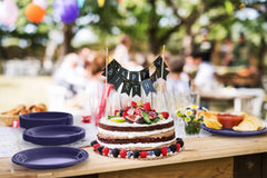 7 In. Navy Plastic Plates | 50 Count