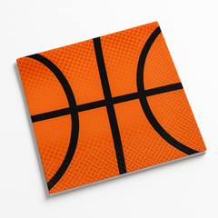 Slam Dunk Basketball Beverage Napkins - 5 In. X 5 In.
