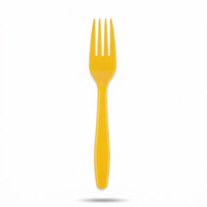 Yellow Plastic Forks - 7.5 In. | 20 Count