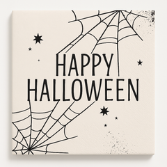 "Happy Halloween" Spider Web Luncheon Napkins - 40 Pack - 6.5 In. X 6.5 In.