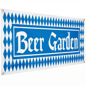 5FT Harvest Beer Garden Banner - Oktoberfest Fall Decor