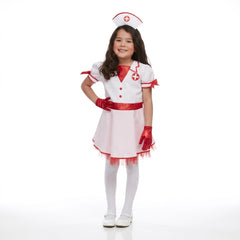 Girls' Halloween Nurse Costume - Child M (8-10)