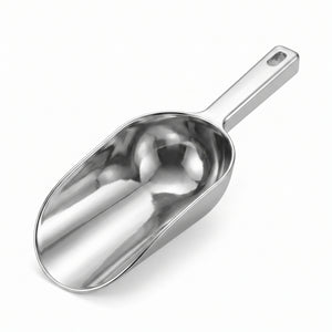 Silver Plastic Ice Scoop - 9-Inch