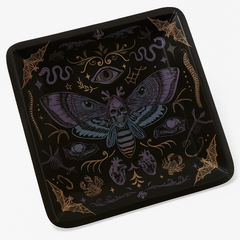 Dark Academia Halloween 7" Square Paper Plates