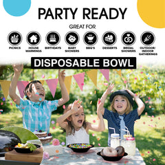 12 Oz. Black Plastic Bowls | 600 Count