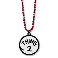 Dr. Seuss Thing 1 & Thing 2 Reversible Pendant Necklace
