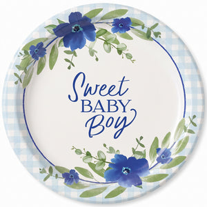 Baby in Bloom 10.5" Round Paper Plates