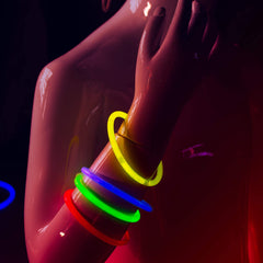8 Inch. Glow Sticks Bracelets Neon Colors | 100 Count